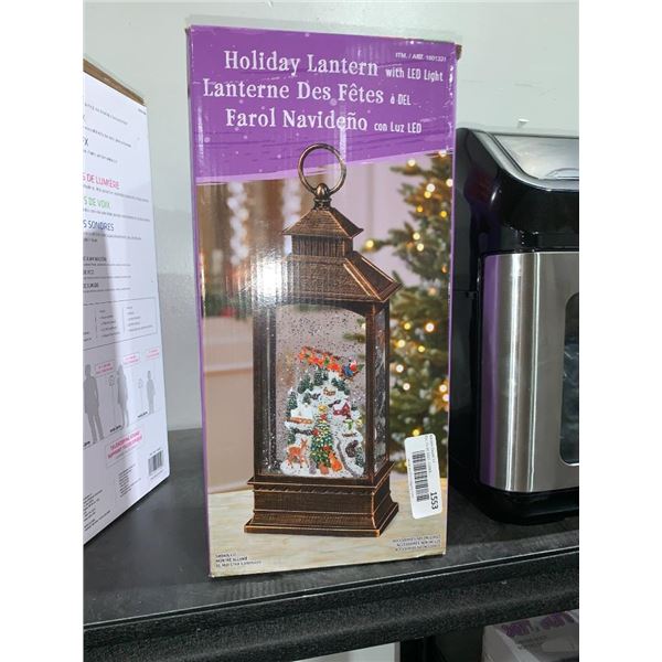Holiday lantern with LED light