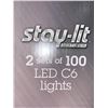 Image 2 : Sylvania stay-lit multicolour LED lights, 2 sets of 100