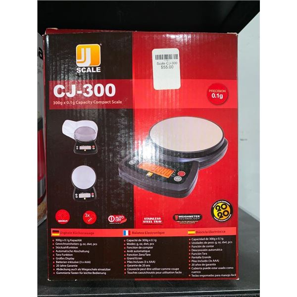 Scale CJ-300 300g x 0.1g Capacity Compact Scale
