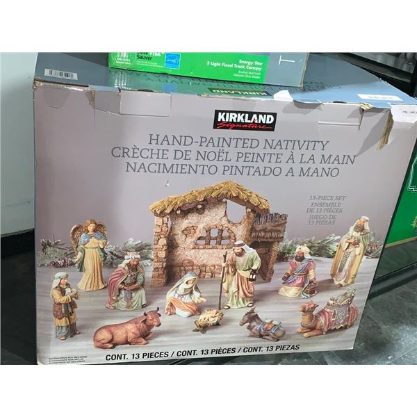 Kirkland signature hand painted nativity christmas decoration