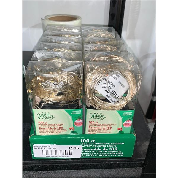 Holiday Living Lot of 10 Assorted LED Microdot Lights