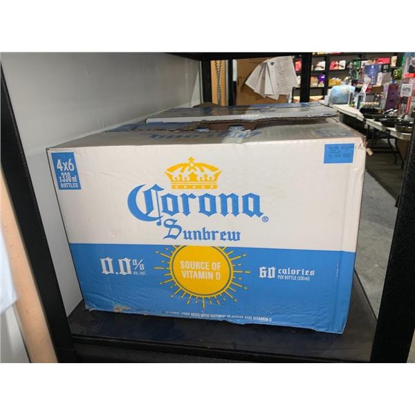 CASE LOT - Corona sunbrew non-alcoholic "beer" 24x330ml