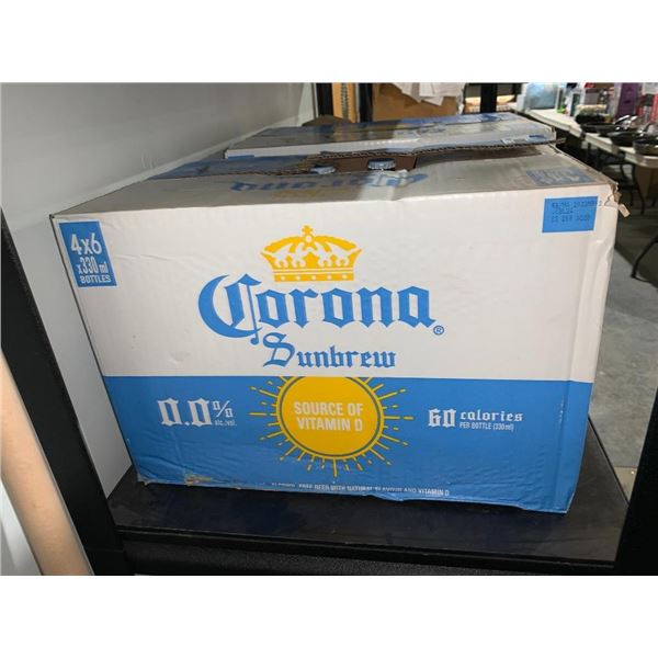 CASE LOT - Corona sunbrew non-alcoholic "beer" 24x330ml