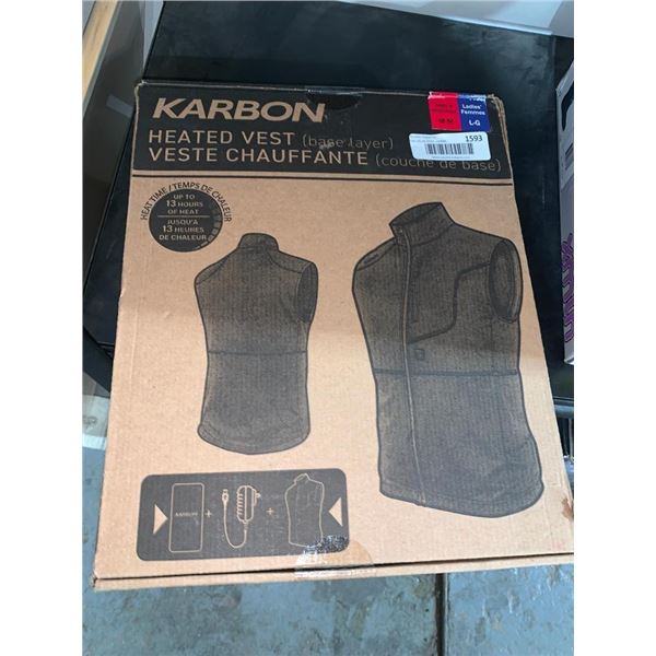 Karbon Heated Vest Mens Medium Ladies Large