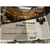 Image 2 : Commercial grade outdoor string light set 48 ft