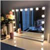 Image 1 : FENCHILIN Vanity Mirror with Lights, Hollywood Lighted Makeup Mirror with 15 Dimmable LED Bulbs for 