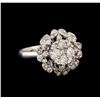 14KT White Gold 0.84 ctw Diamond Ring