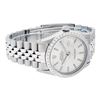 Image 3 : Rolex Mens Stainless Steel Silver Index 36MM Diamond Datejust Wristwatch