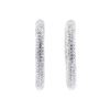 Image 1 : 4.70 ctw Round Brilliant Cut Diamond Inside / Outside Earrings - 14KT White Gold