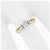 Image 3 : Estate 14k Two Tone Gold .50 ctw Oval Diamond Solitaire Engagement or Promise Ri