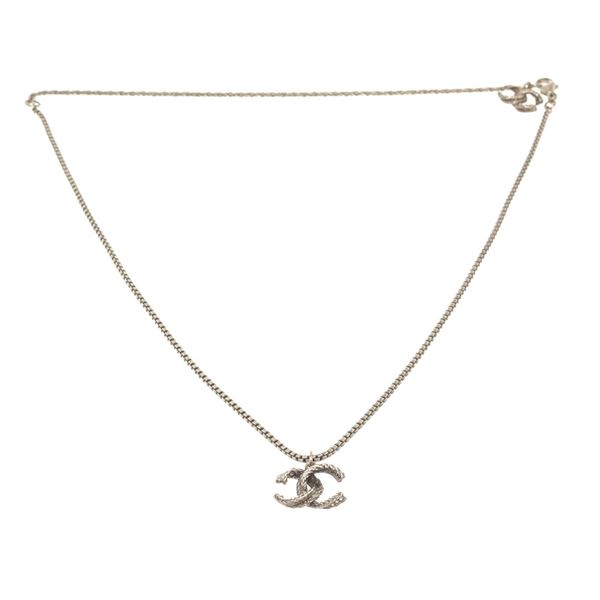 Chanel Silver CC Chain Necklace