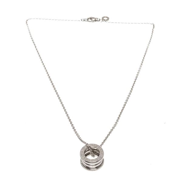 Bvlgari Silver B.Zero 1 Pendant Necklace