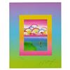 Image 2 : Umbrella Man with Rainbow Sky on Blends by Peter Max