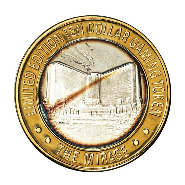.999 Silver The Mirage Las Vegas, Nevada $10 Casino Gaming Token Limited Edition