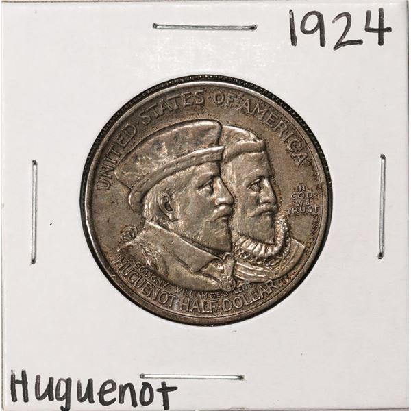1924 Huguenot-Walloon Tercentenary Commemorative Half Dollar Coin