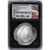 Image 1 : 2019-P $1 Apollo 11 Commemorative Silver Dollar Coin NGC MS70 ER Iskowitz Signature