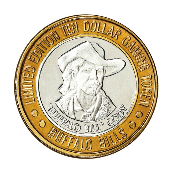 .999 Silver Buffalo Bills Resort & Casino Primm, NV $10 Limited Edition Gaming Token