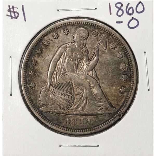 1860-O $1 Seated Liberty Silver Dollar Coin