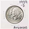 Image 1 : 1939-D Arkansas Centennial Commemorative Half Dollar Coin