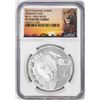 Image 1 : 2014 Tanzania 1000 Shillings Serengeti Lion Big 5 HR Silver Coin NGC PF70 Ultra Cameo
