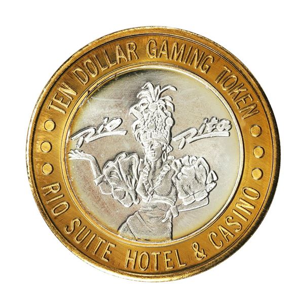 .999 Silver Rio Suite Hotel Las Vegas, Nevada $10 Casino Limited Edition Gaming Token