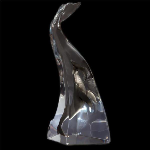 Kitty Cantrell "Humpback Song" Limited Edition Mixed Media Lucite Sculpture