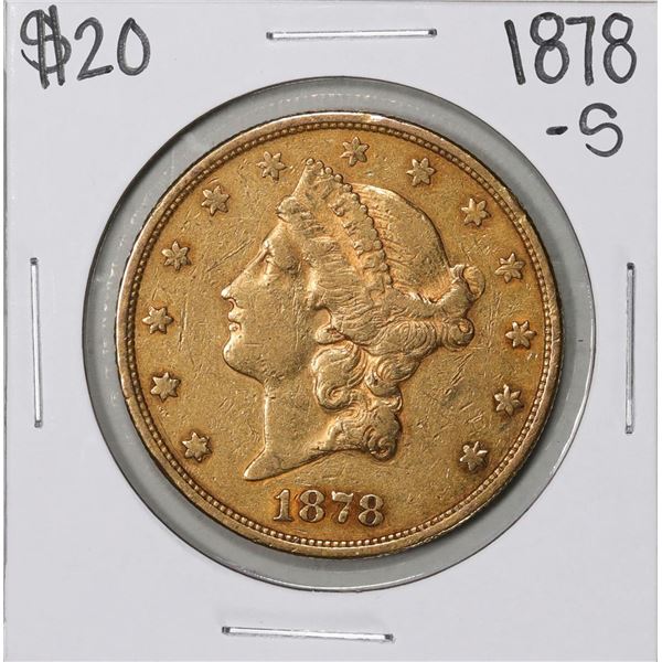 1878-S $20 Liberty Head Double Eagle Gold Coin