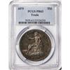 Image 1 : 1879 $1 Proof Trade Silver Dollar Coin PCGS PR63