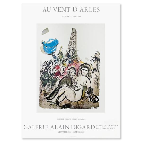 Chagall (1887-1985) "Couleur Amour" Print Poster On Paper