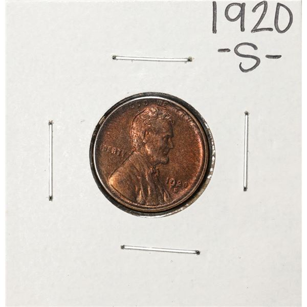 1920-S Lincoln Wheat Cent Coin