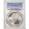 Image 1 : 1927-D $1 Peace Silver Dollar Coin PCGS MS63