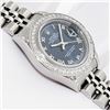 Image 4 : Rolex Ladies Stainless Steel Blue Roman Diamond Datejust Wristwatch