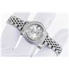 Image 3 : Rolex Ladies Stainless Steel Gray Roman Diamond Datejust Wristwatch