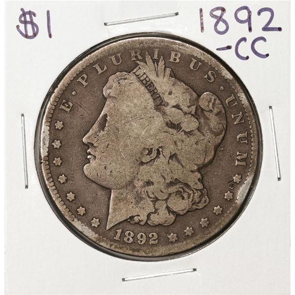 1892-CC $1 Morgan Silver Dollar Coin