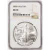 Image 1 : 2005 $1 American Silver Eagle Coin NGC MS70
