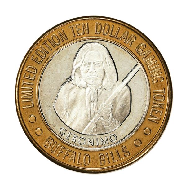 .999 Silver Buffalo Bills Resort & Casino Primm, NV $10 Limited Edition Gaming Token