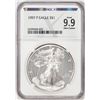 Image 1 : 1997-P $1 Proof American Silver Eagle Coin NGCX Proof 9.9 Ultra Cameo