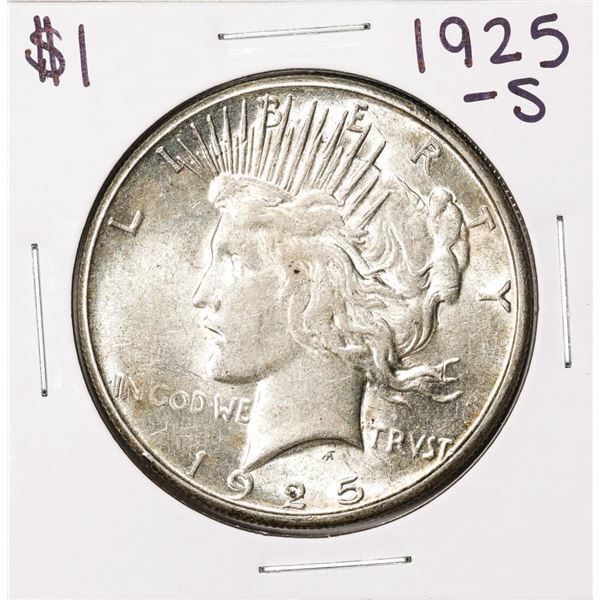 1925-S $1 Peace Silver Dollar Coin