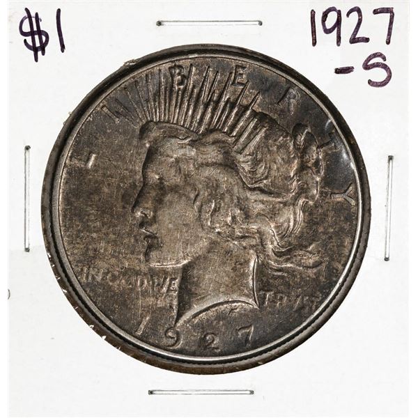 1927-S $1 Peace Silver Dollar Coin