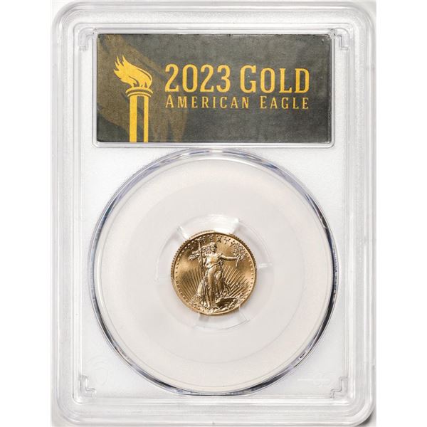 2023 $5 American Gold Eagle Coin PCGS MS70 First Day of Issue