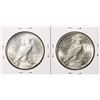 Image 2 : Lot of (2) 1934-1935 $1 Peace Silver Dollar Coins