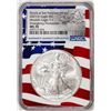 Image 1 : 2021(S) Type 1 $1 American Silver Eagle Coin NGC MS70 FDI San Francisco Flag Core