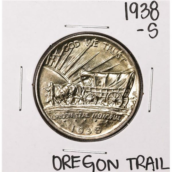 1938-S Oregon Trail Memorial Commemorative Half Dollar Coin