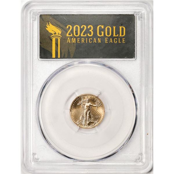 2023 $5 American Gold Eagle Coin PCGS MS70 First Strike