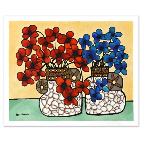 Ben-Simhon "Thoughts For Two" Limited Edition Serigraph On Paper