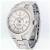Image 3 : Rolex Mens Stainless Steel Sky Dweller Wristwatch with Rolex Box And Papers