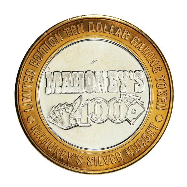 .999 Fine Silver Mahoney's Silver Nugget Las Vegas, NV $10 Limited Edition Gaming Token