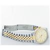 Image 7 : Rolex Men's Two Tone Champagne Index Datejust Wristwatch