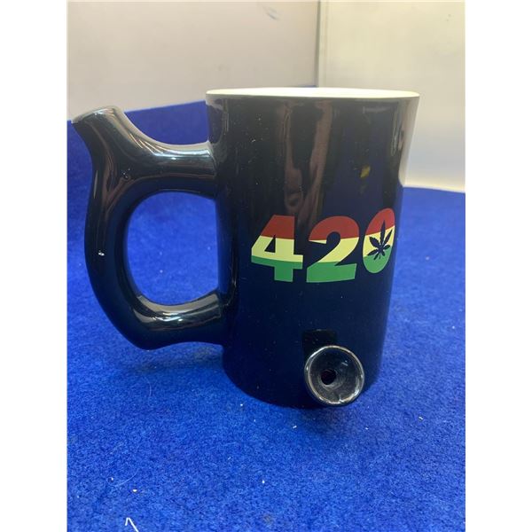 420 Mug with Pipe Handle