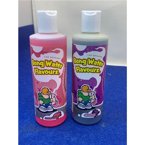 Lot of 2 Bong Water Flavours Raspberry & Grape